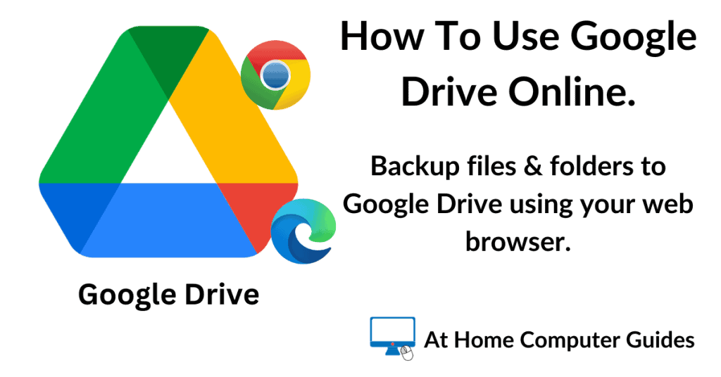 How to use Google Drive with a web browser.