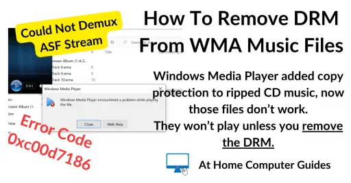How to remove DRM from WMA music files