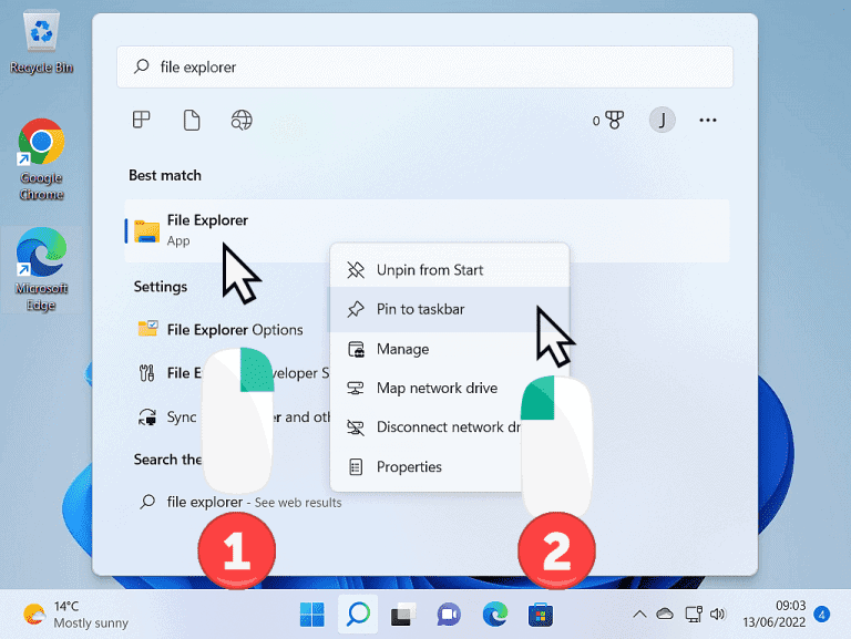 File Explorer Is Missing From Taskbar - At Home Computer
