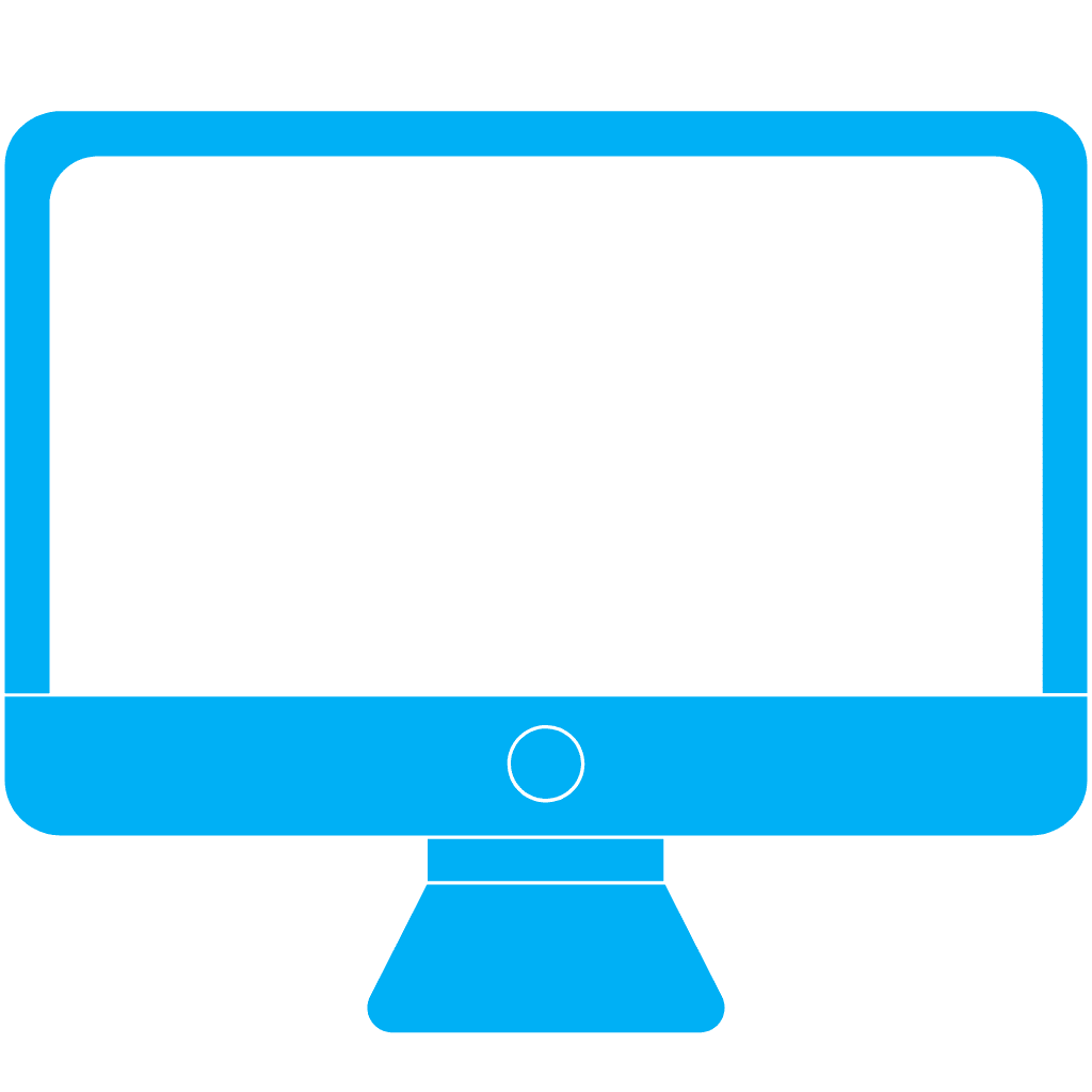 A blank computer screen.