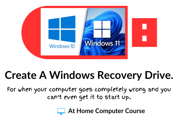 How to create a Windows recovery drive