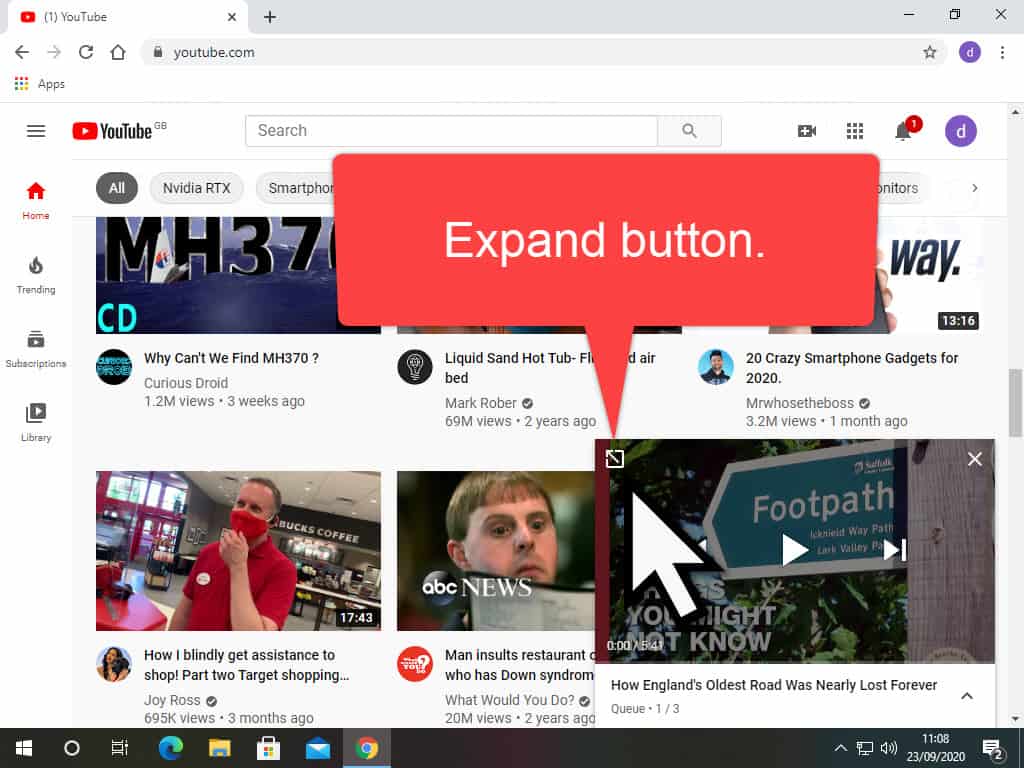 Full screen option is marked.