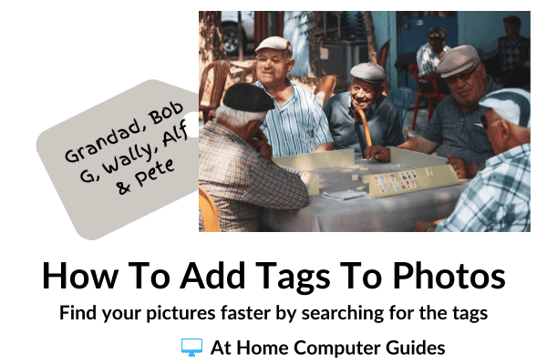 How to tag photos in Windows.