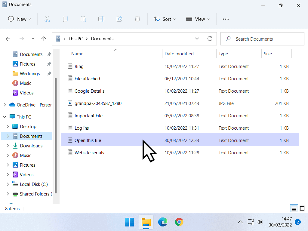 A file is highlighted in File Explorer.