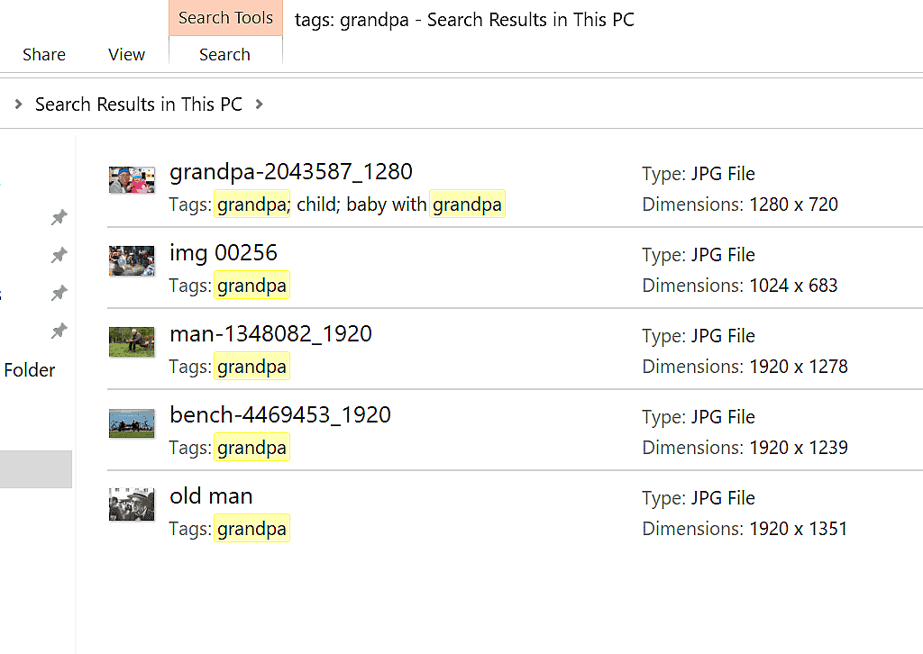 Search results with the tag (Grandpa) highlighted