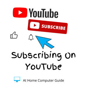 Youtube logo. Subscribe button and notification bell and thumbs up icon