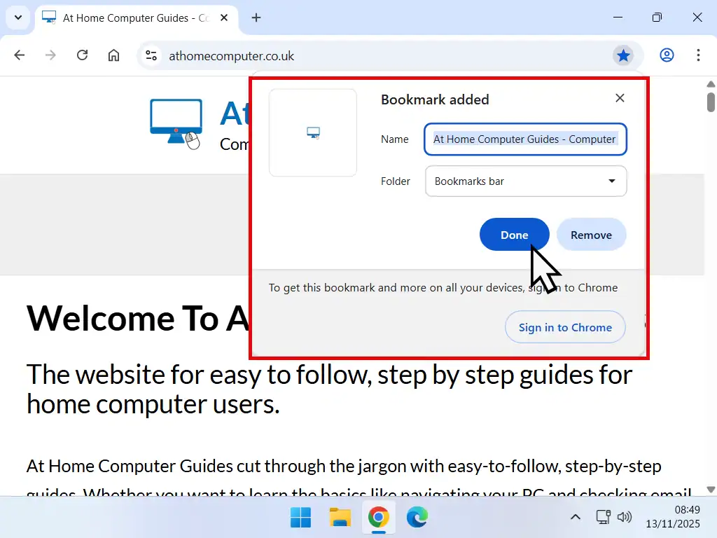 Done button indicated.