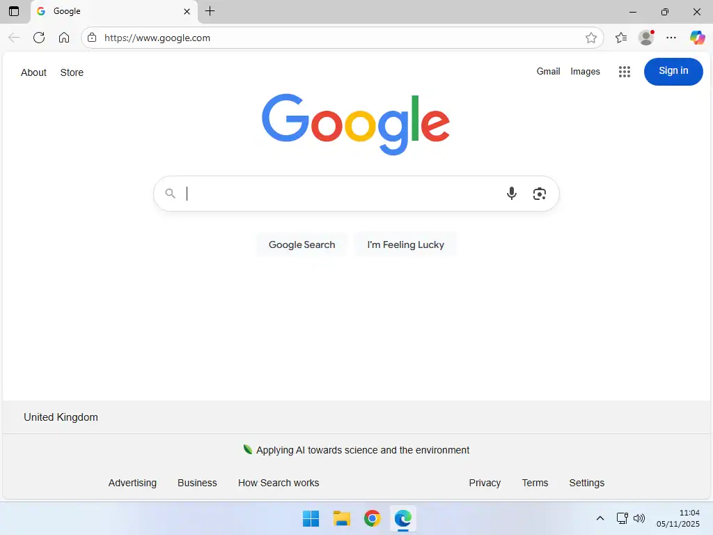 Edge set to open Google Change the Start page in Edge to Google or any other web page.