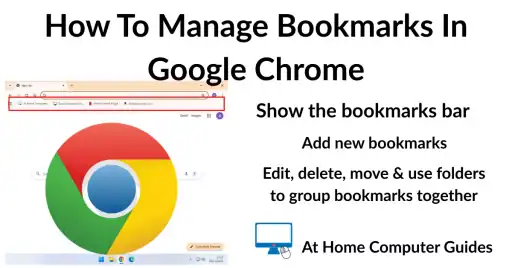 How To Manage Bookmarks In Google Chrome. Add, edit, move, rename and use folders.