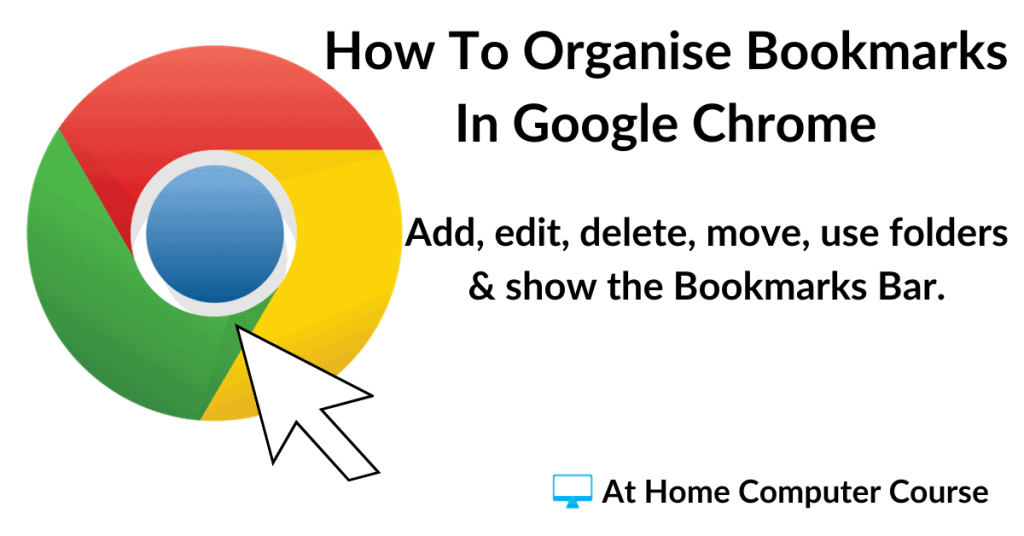 How to organise bookmarks in Google Chrome.