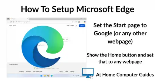 How to setup Microsoft Edge. Start page, Home page and show Home button.