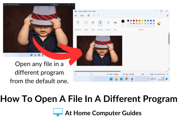 How to open files in different programs to the default one.