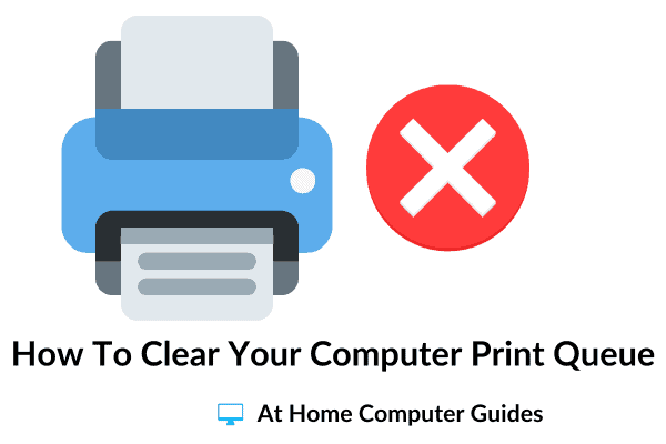 How to clear a stuck print job in Windows.