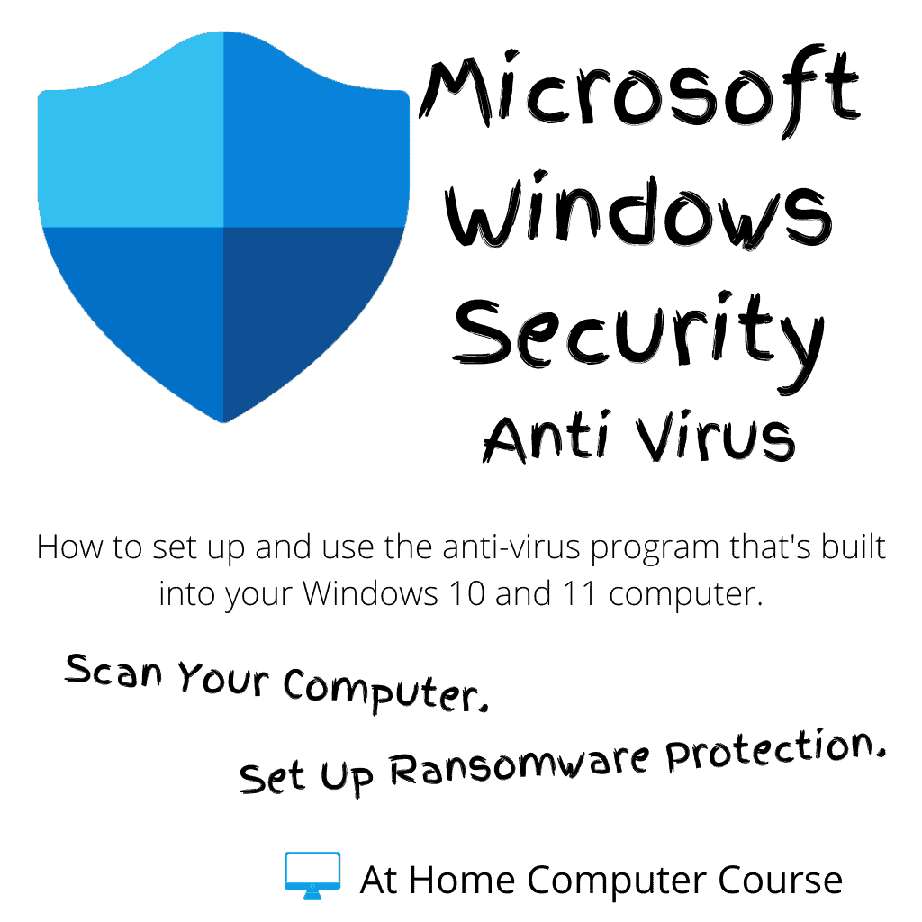 Windows Security shield icon. Text reads "Microsoft Windows Security anti virus".