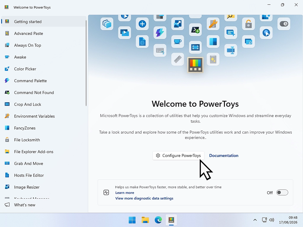 Configure PowerToys