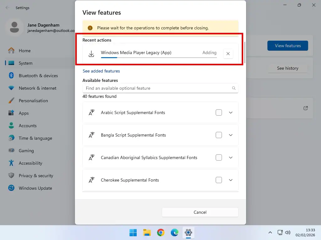 Download and install Windows Media Player Install Windows Media Player.