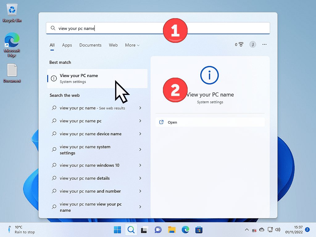 Windows 11 Start menu open. 