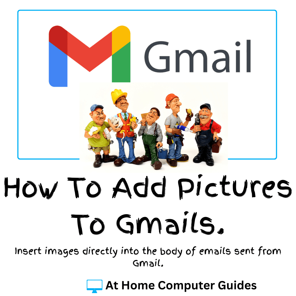 Gmail logo. Image inserted into email body. Text reads 