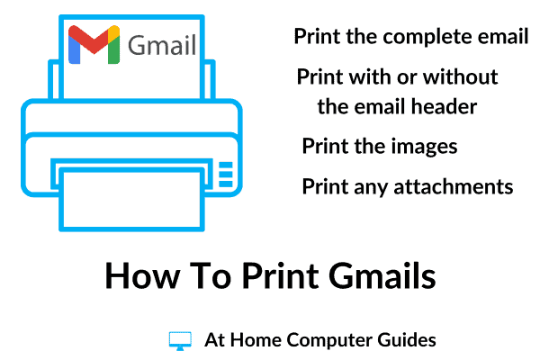 How to print emails in Gmail