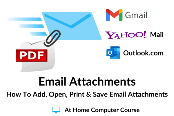 How to add, open, print & save email attachments.