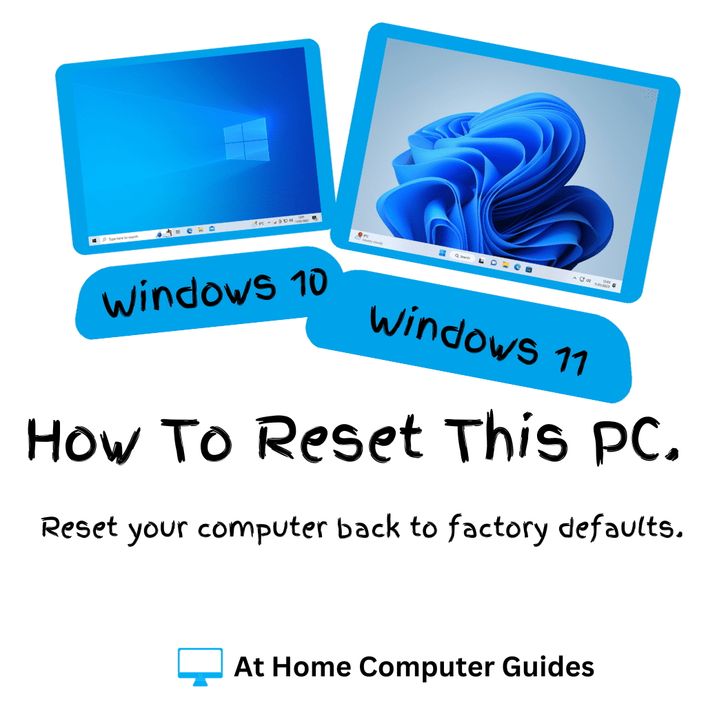 A Windows 10 and a Windows 11 computer. Text reads 
