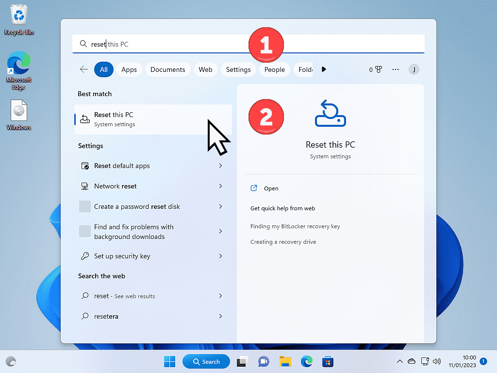 Windows 11 start menu open. 