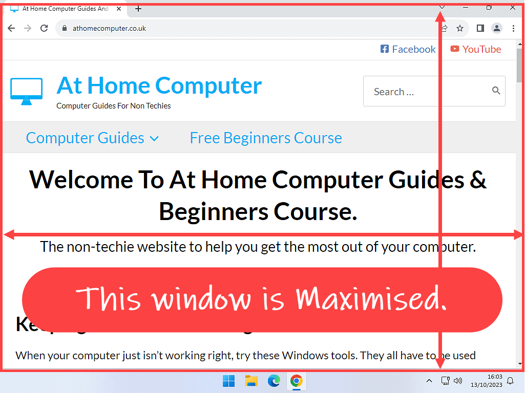 How to move and resize computer windows.