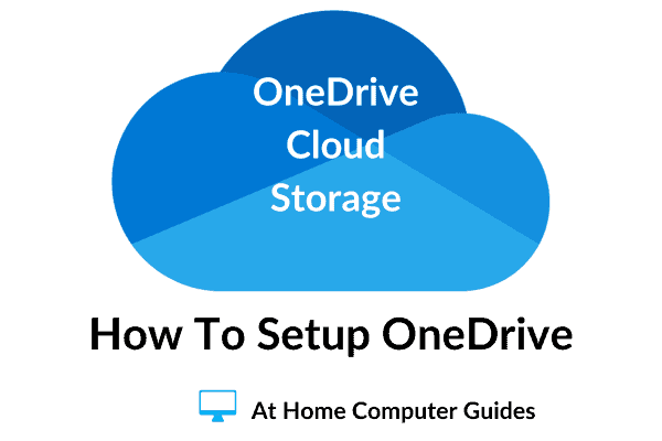 OneDrive cloud logo. Text reads 