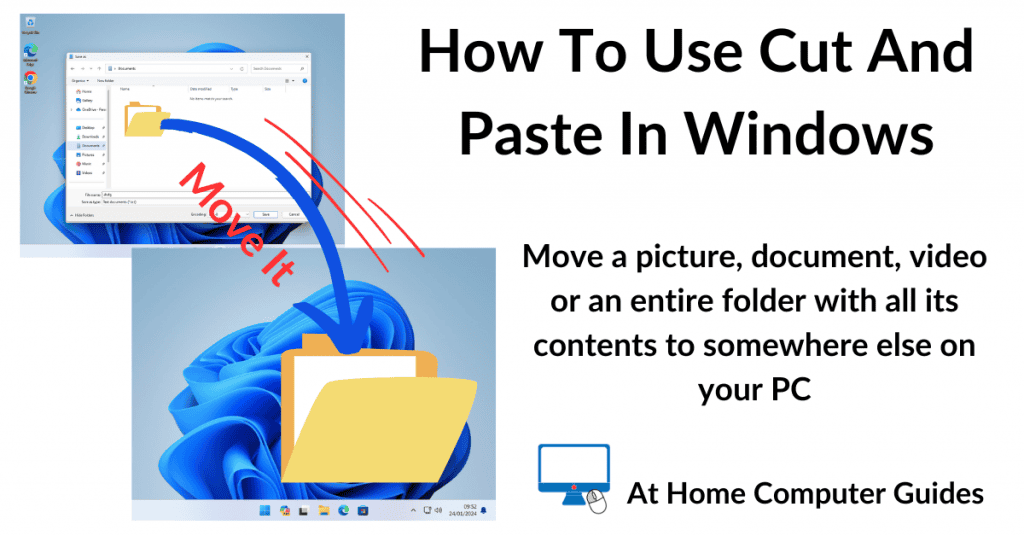 How to use Cut and Paste in a Windows PC