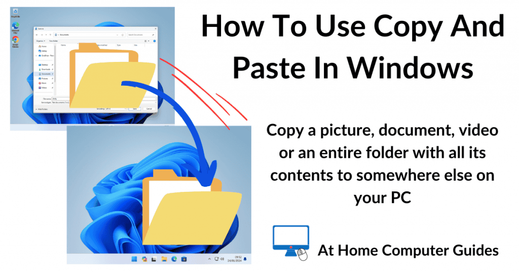 How to use copy and paste in Windows