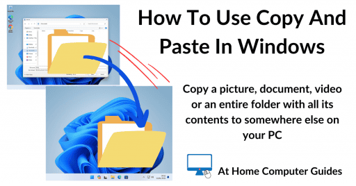 How to use copy and paste in Windows