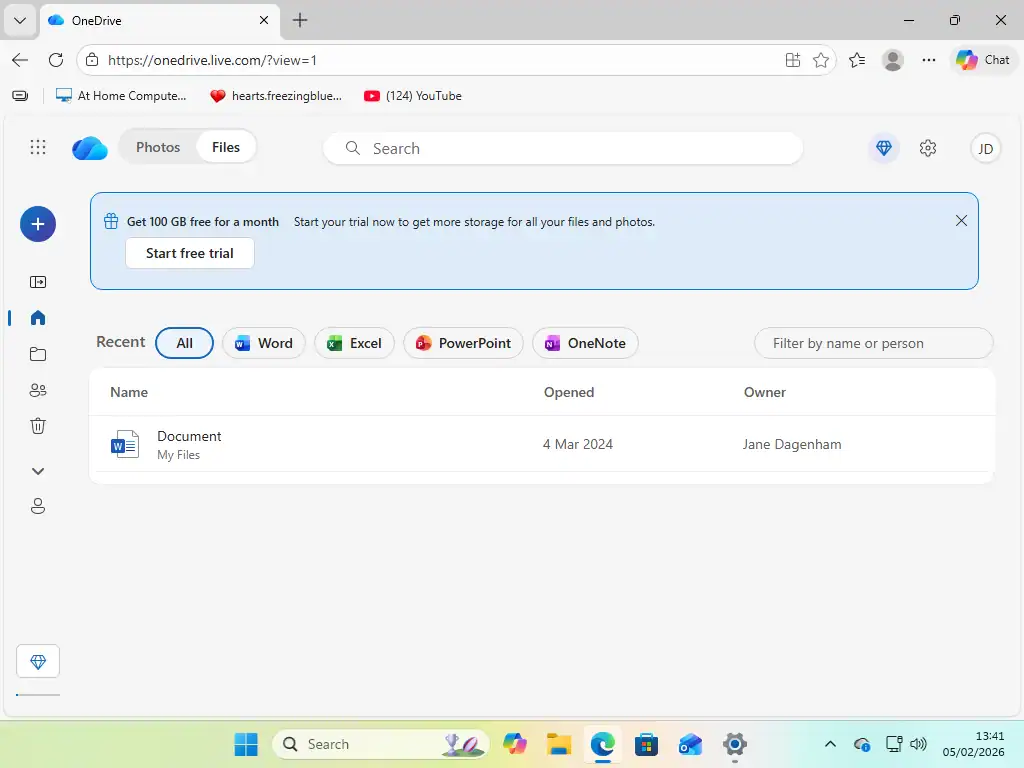 OneDrive on the web OneDrive on the web