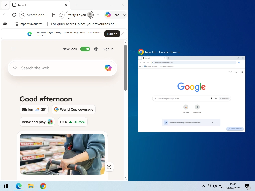 Windows snapped to side of screen in Windows 10 Windows snapped to side of screen in Windows 10