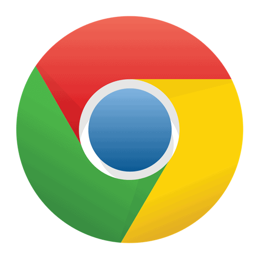 Google Chrome logo.