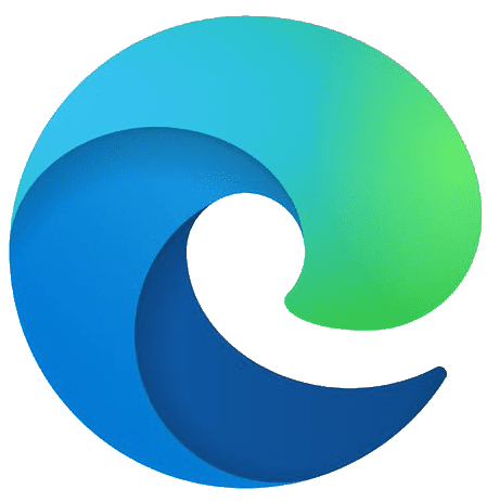 Microsoft Edge logo.