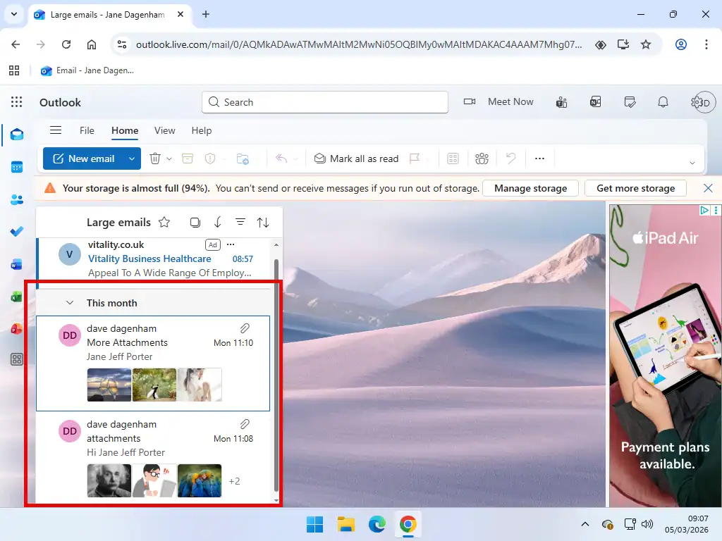 Delete emails with attachments Delete emails with attachments