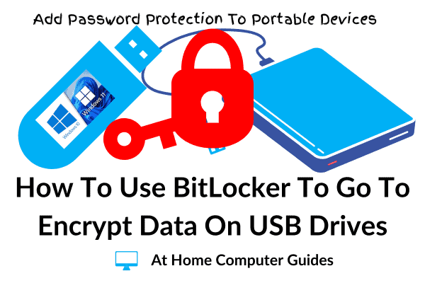 USB drive locked with BitLocker to go.