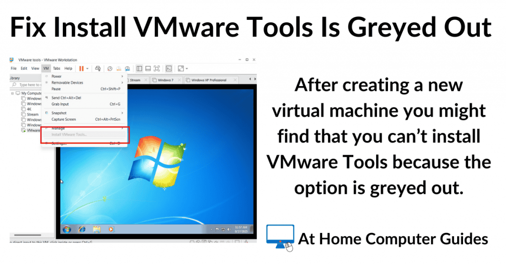 How To Fix Install VMware Tools Is Greyed Out.