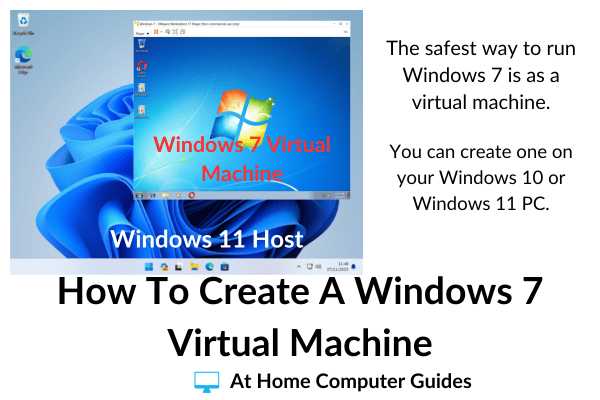 How to create a Windows 7 virtual machine using VMware Player.