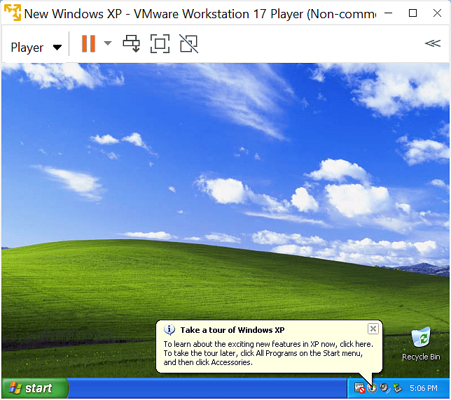 Windows XP desktop.