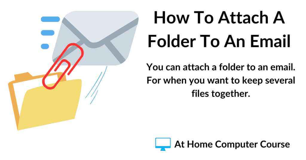 How to attach a folder to an email.