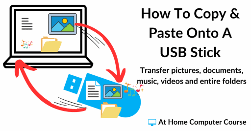 How to copy and paste to a USB drive.