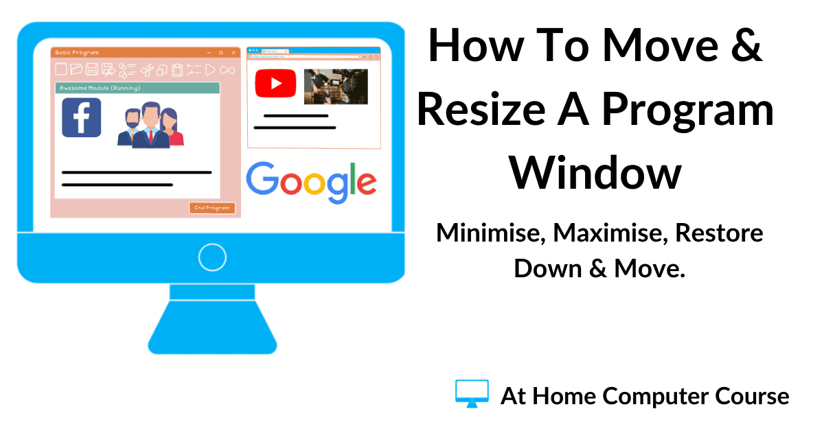How to move and resize a computer program window.