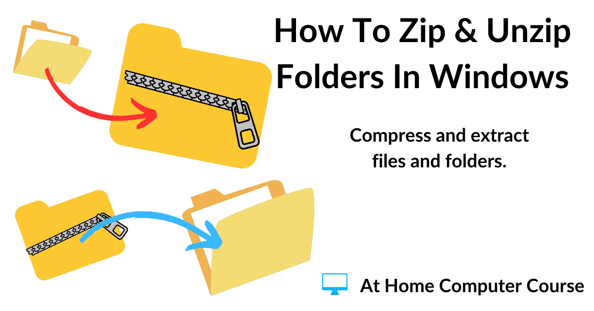 How to zip & unzip files and folders in Windows.