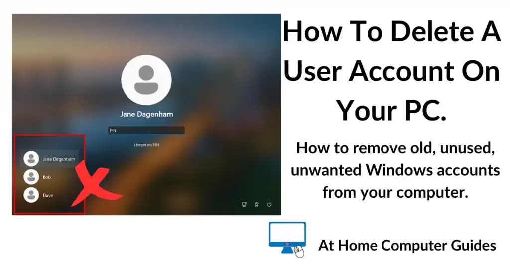 How to delete a Windows user account