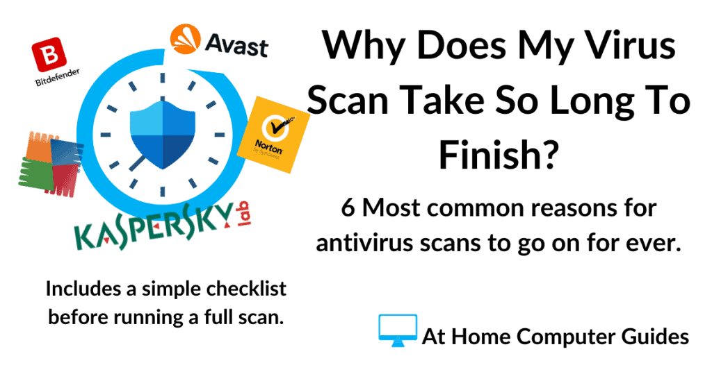 6 most common reasons for virus scans taking too much time to complete.