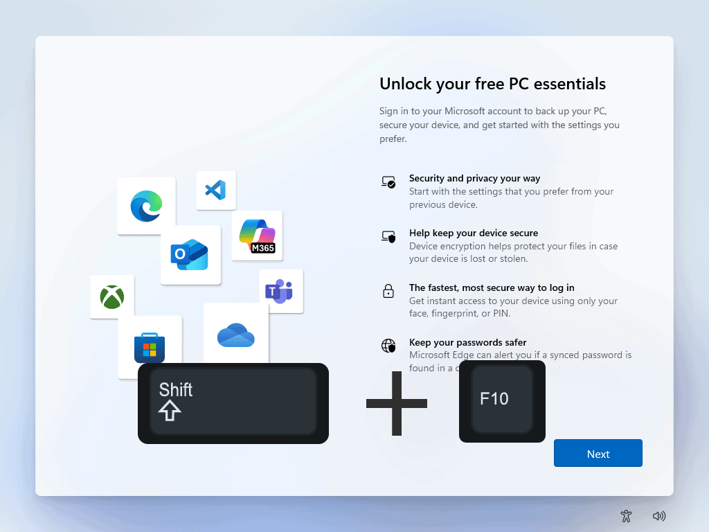 Install Windows 11 without a Microsoft account