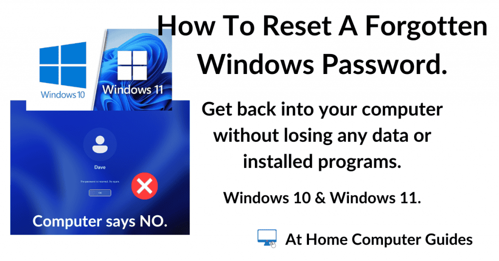 Reset a forgotten Windows password.