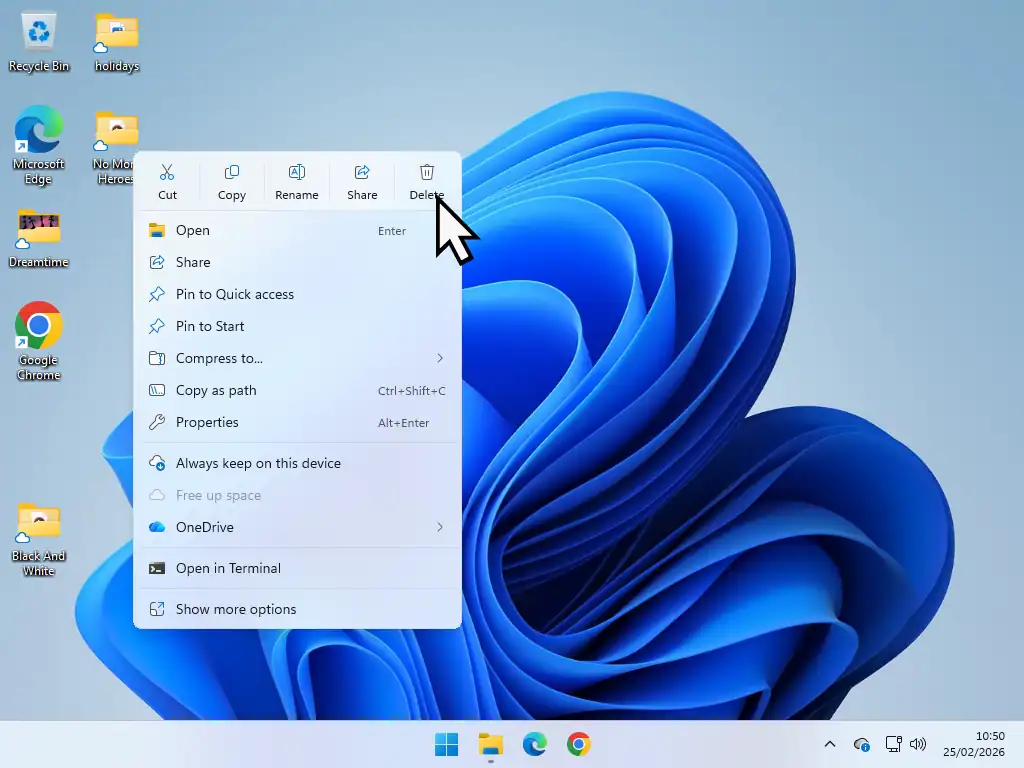How to delete a file from OneDrive Deleting a file from OneDrive.