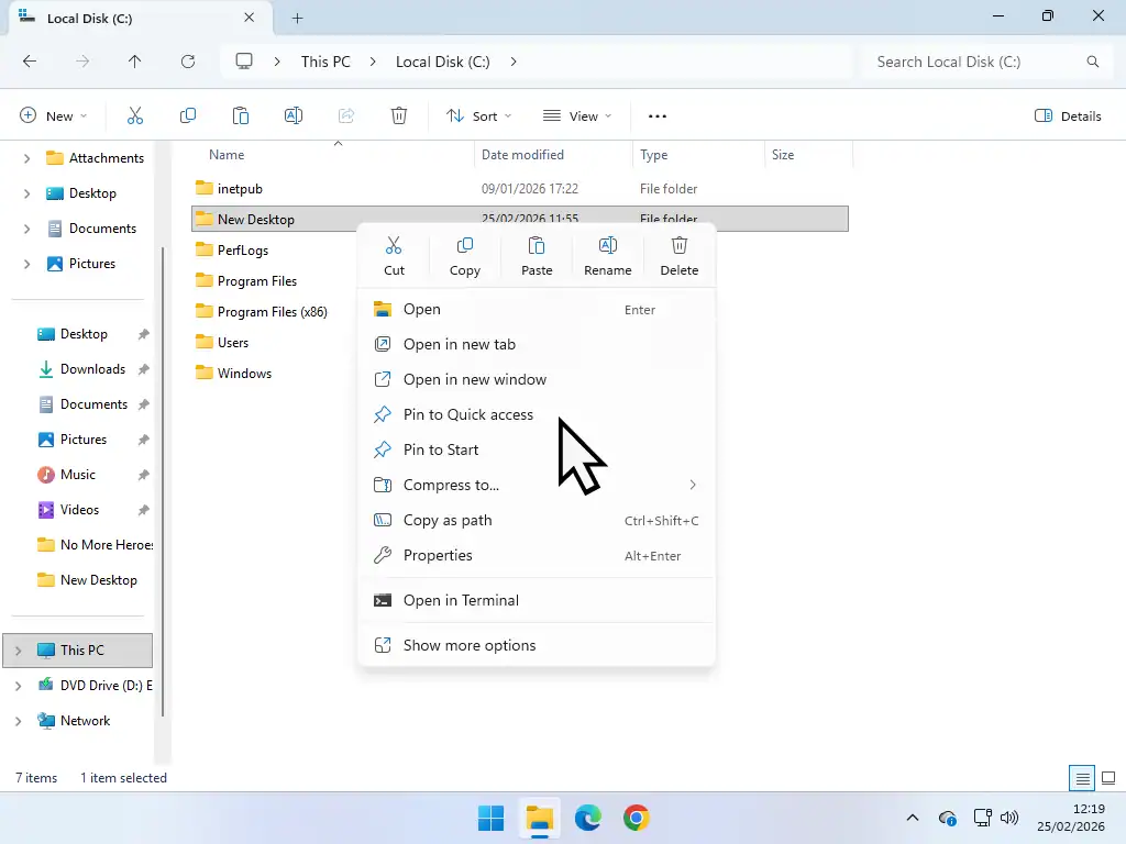 Pin to Quick Access Pin to Quick Access